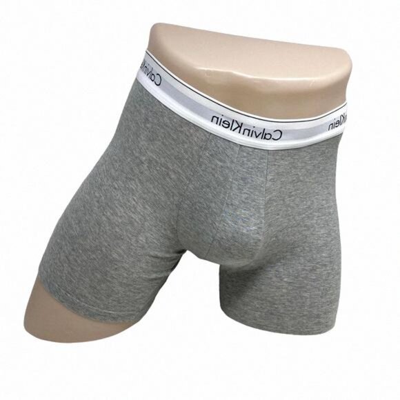 Calvin Klein Men Underwear 3 Pack Boxer Brief Cotton NB2381925 Red Gray Stretch - Picture 2 of 8